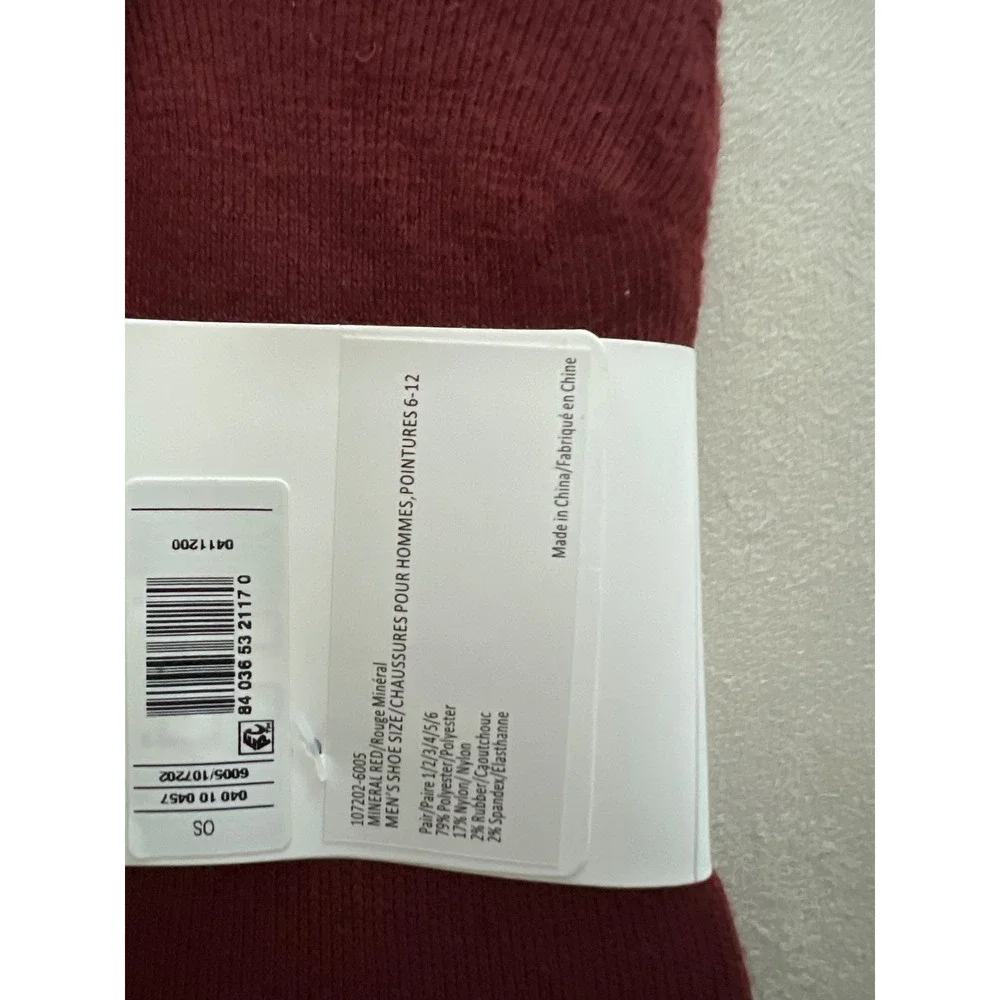 Pair of Thieves SuperAir Cushion No-Show Socks 6 Pack Mineral Red Mens 6-12 NEW